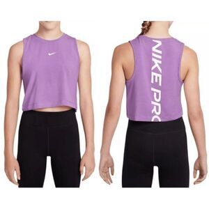 Nike Girls' Pro Dri-FIT Training Tank Top Cropped silhouette S (8-10 y)